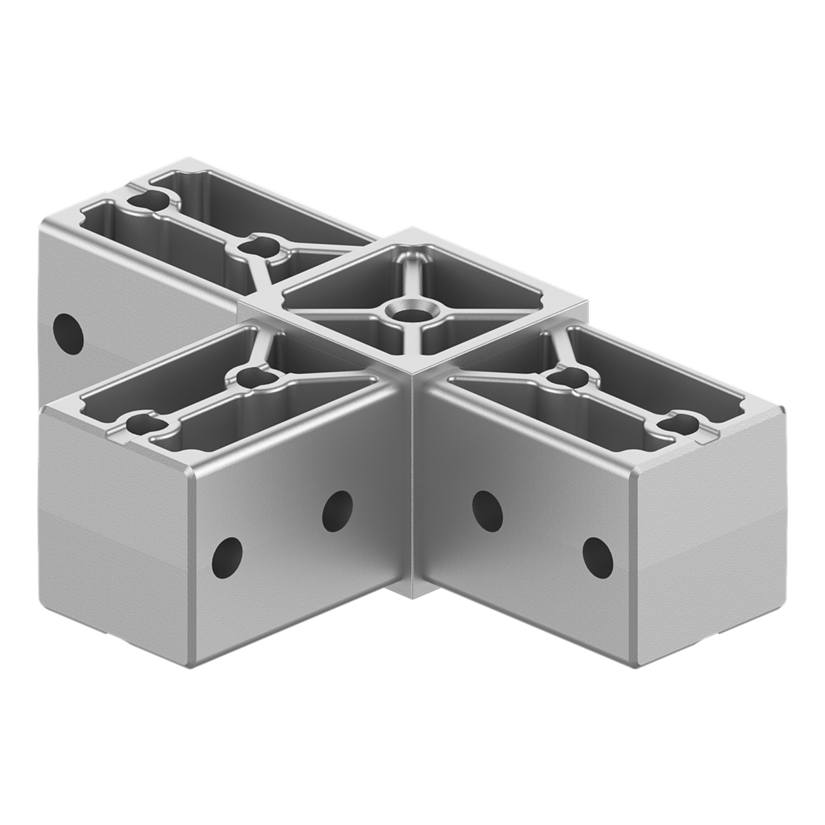 40x40 mm Kutu Profillerle Uyumlu Üç Yollu T Konektör 4040ED03-1