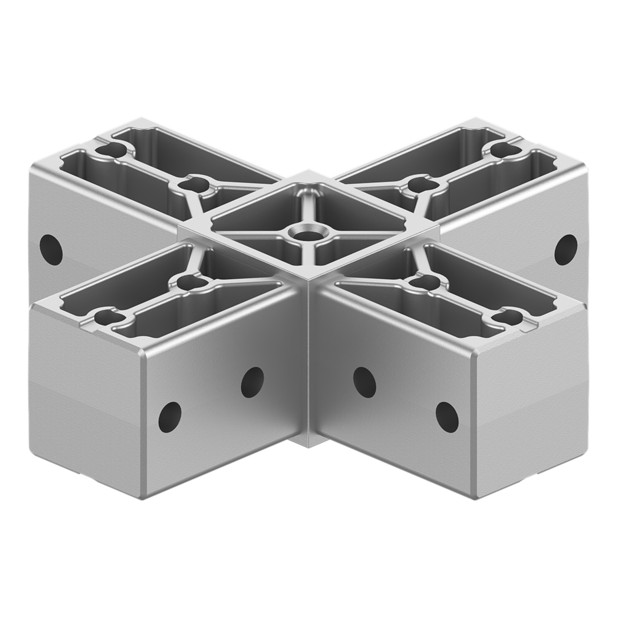 40x40 mm Kutu Profillerle Uyumlu Dört Yollu Yüzey Konektör 4040MD04-1