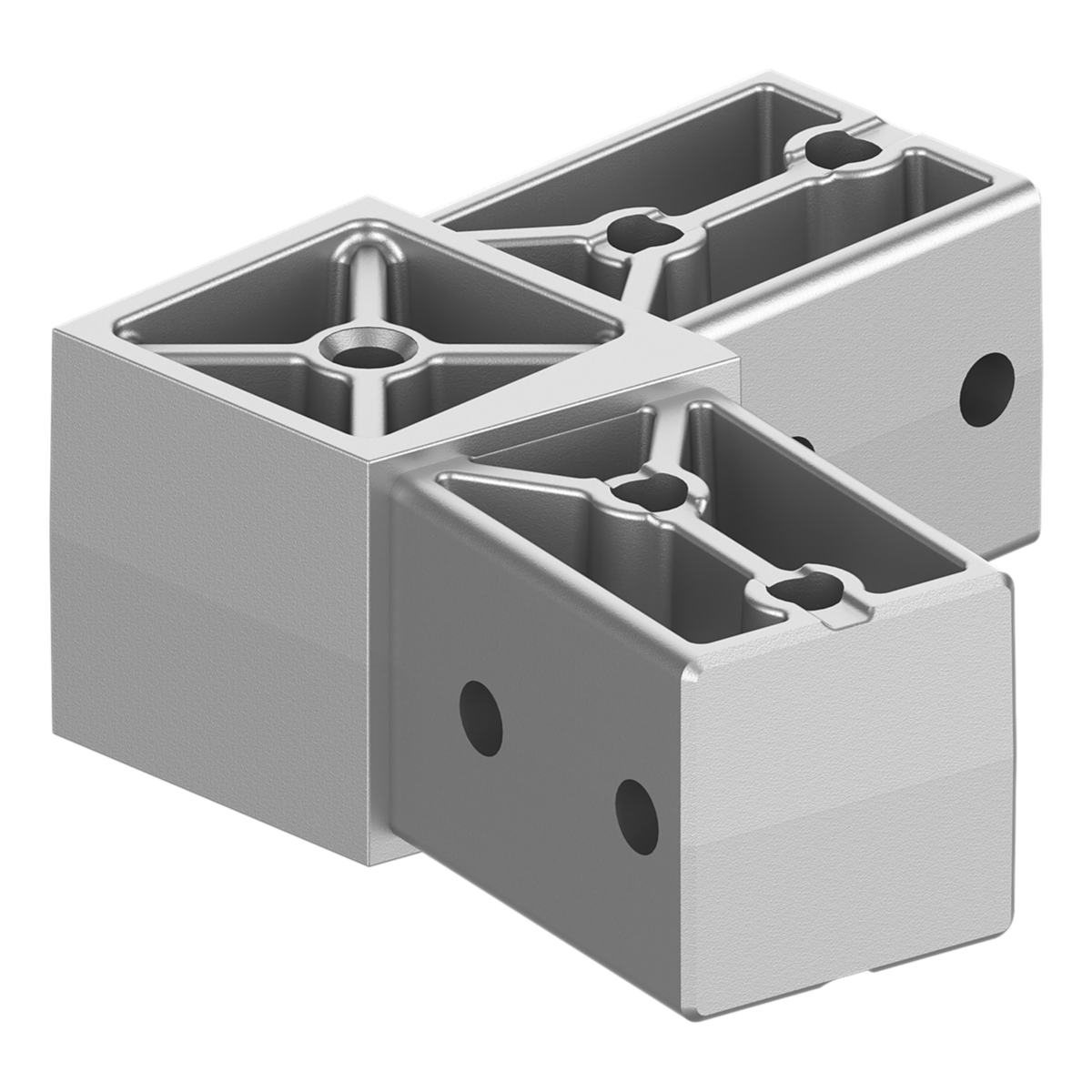 40x40 mm Kutu Profillerle Uyumlu 11,25° Geniş Açılı İki Yollu L Konektör 4040LA02-2