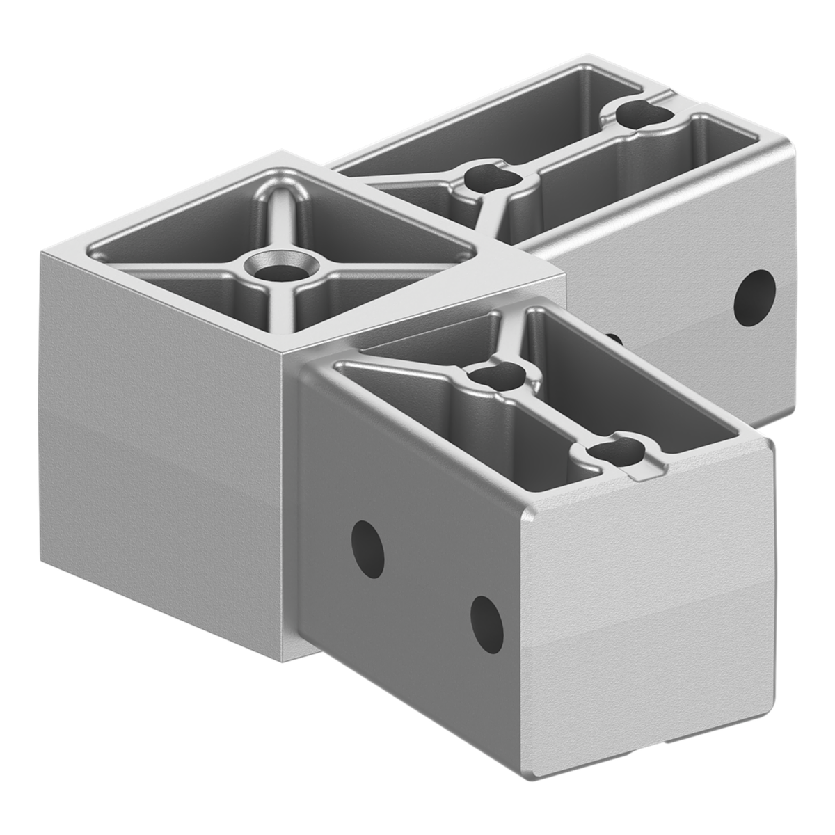 40x40 mm Kutu Profillerle Uyumlu 11,25° Geniş Açılı İki Yollu L Bağlantı Konnektörü 4040LA02-2