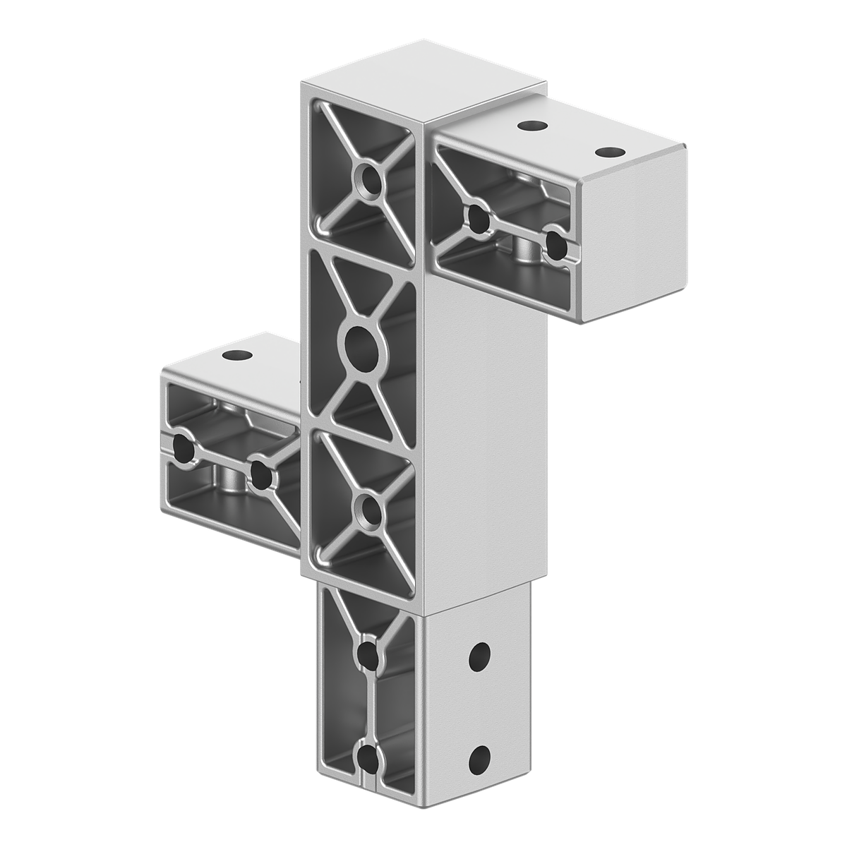 40x40 mm Kutu Profillerle Uyumlu Üç Yollu Özel Uygulama Bağlantı Konnektörü 4040SP03-1