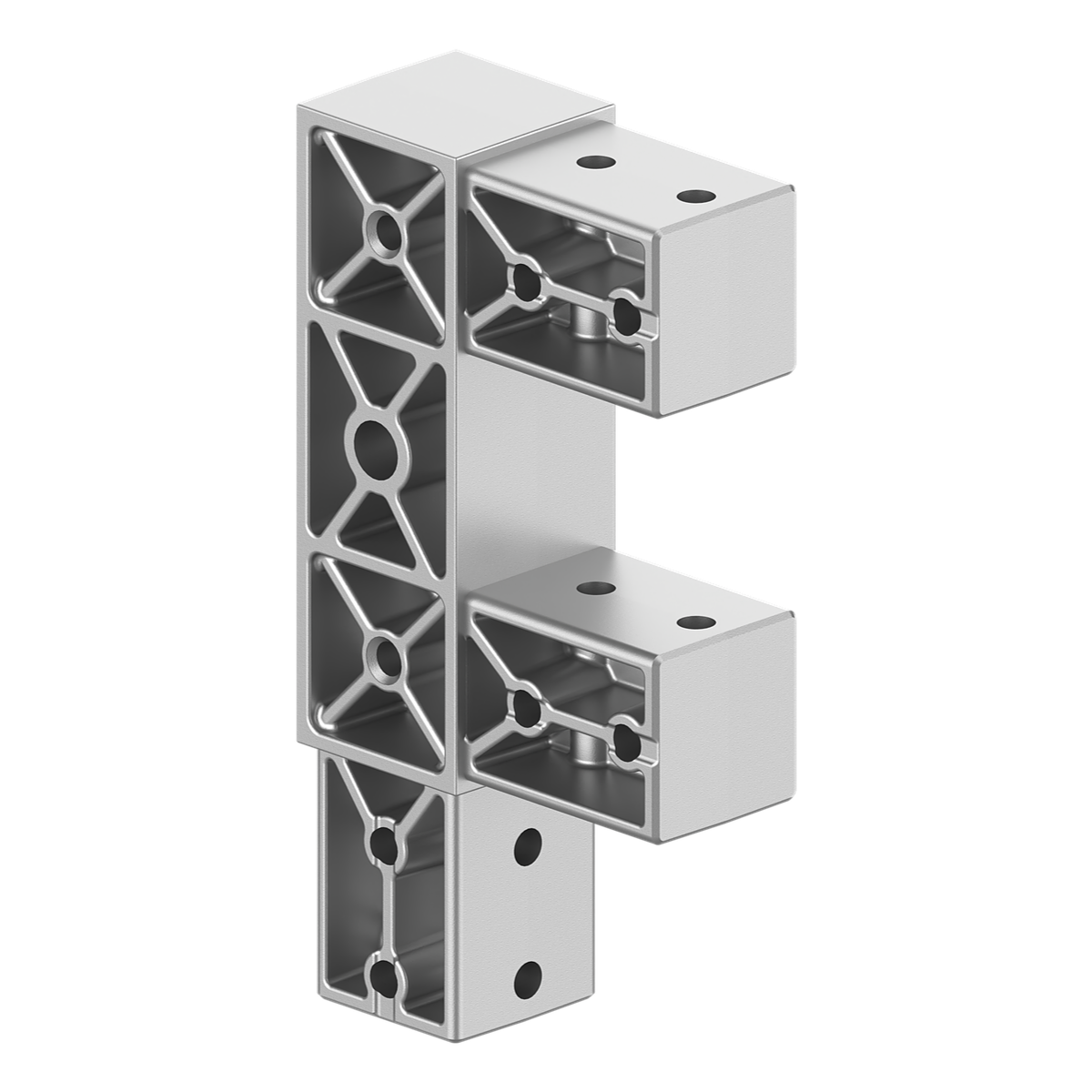 40x120 mm Kesitli Üç Yollu Özel Köşe Bağlantı Konnektörü 4012CR03-1