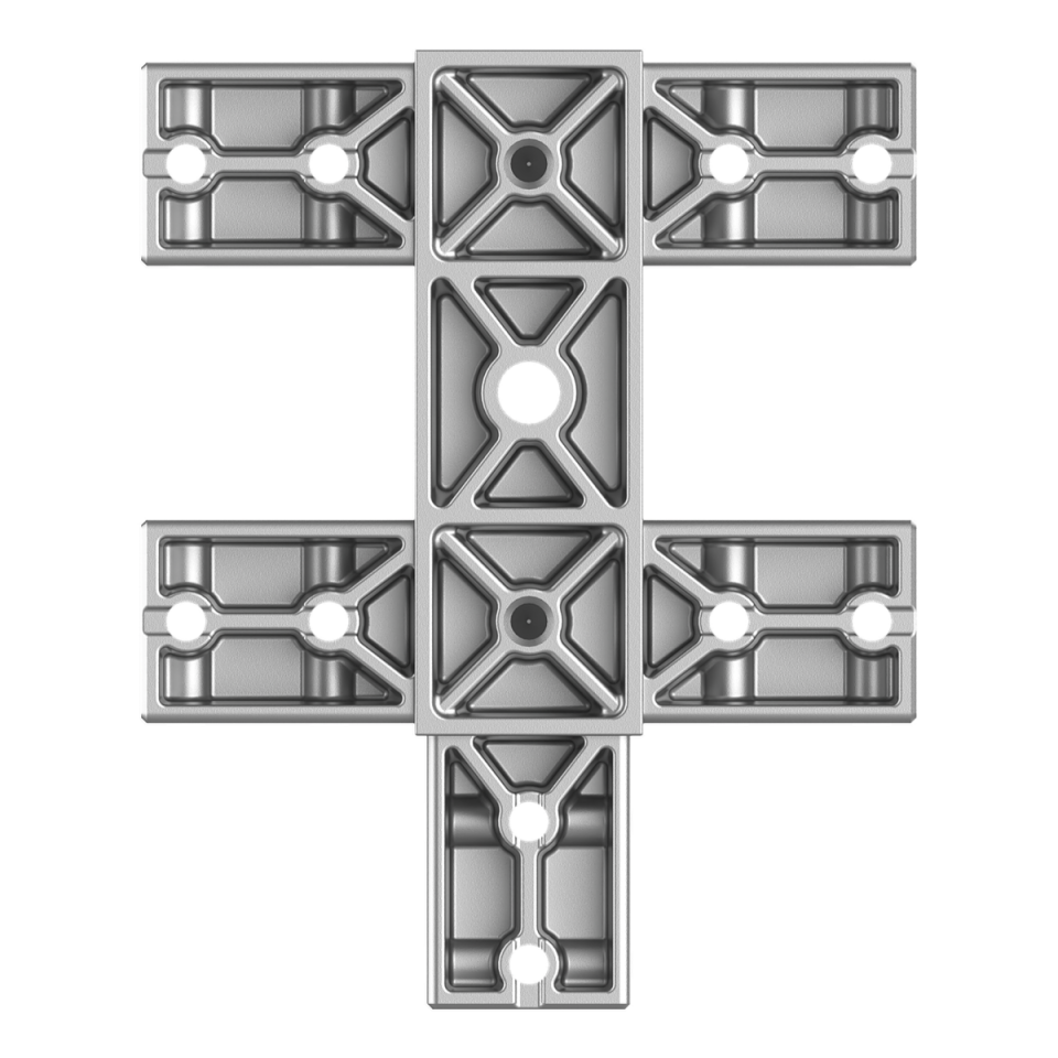 40x120 mm Kesitli Beş Yollu Özel Yüzey Bağlantı Konnektörü 4012ED05-1