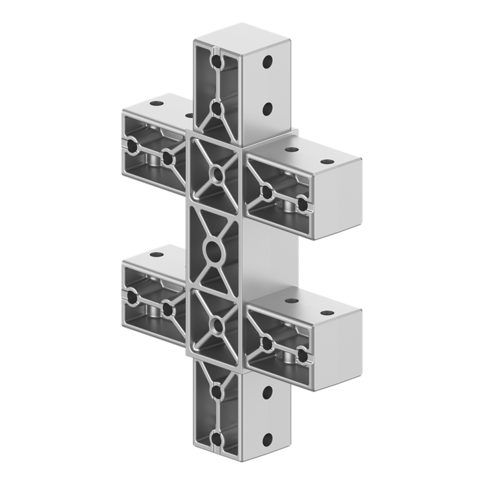 40x120 mm Kesitli Altı Yollu Özel Yüzey Bağlantı Konnektörü 4012MD06-1