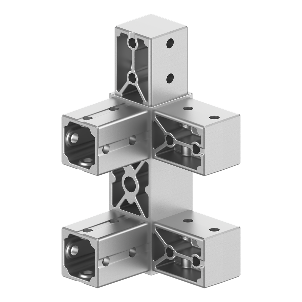 40x120 mm Kesitli Beş Yollu Özel Köşe Bağlantı Konnektörü 4012CR05-1