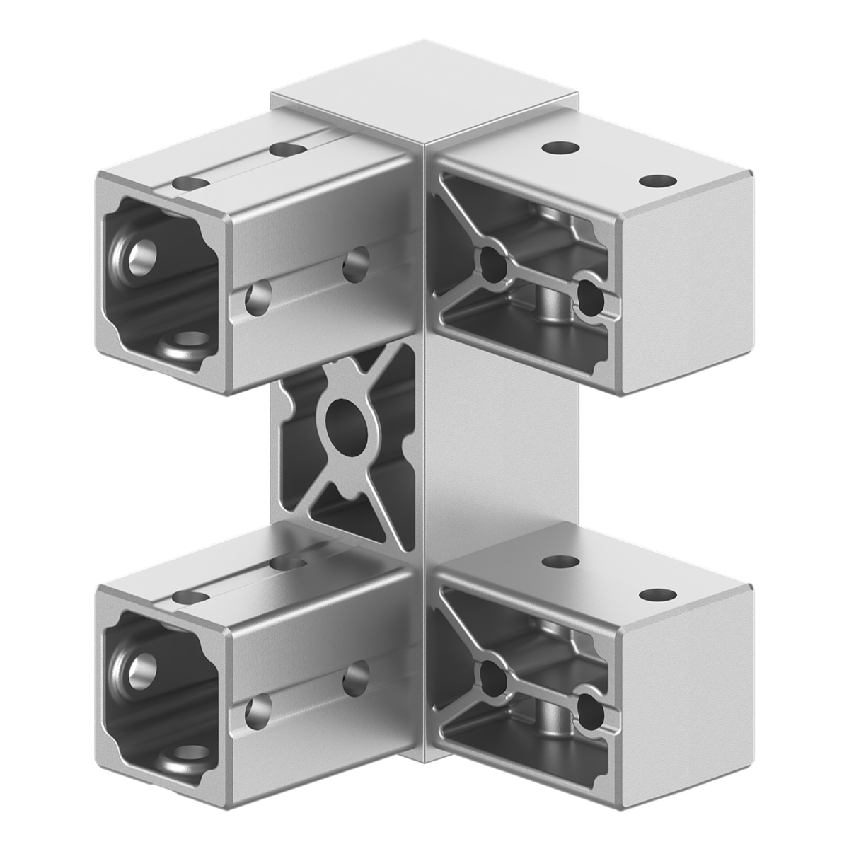 40x120 mm Kesitli Dört Yollu Köşe Bağlantı Konnektörü 4012CR04-1