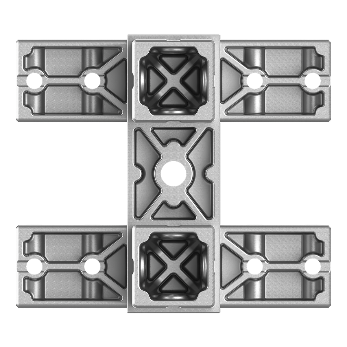40x120 mm Kesitli Altı Yollu T Bağlantı Konnektörü 4012ED06-2