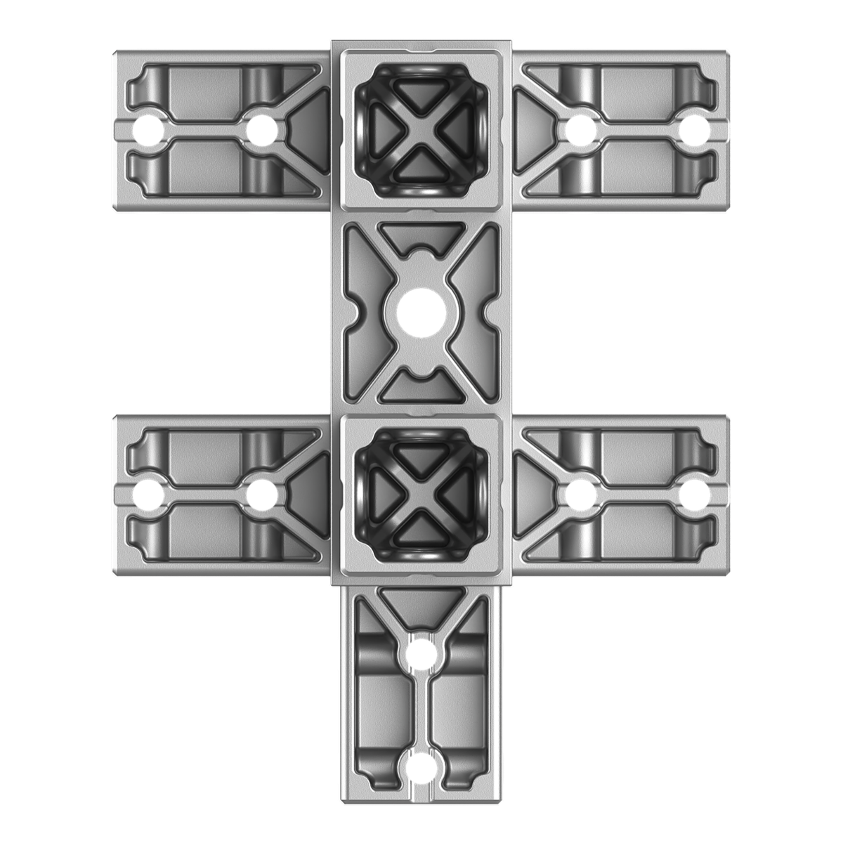 40x120 mm Kesitli Yedi Yollu Yüzey Dikme Bağlantı Konnektörü 4012ED07-1