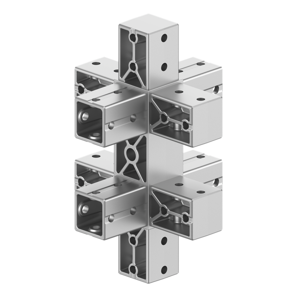 40x120 mm Kesitli On Yollu Orta Konnektör 4012MD10-1