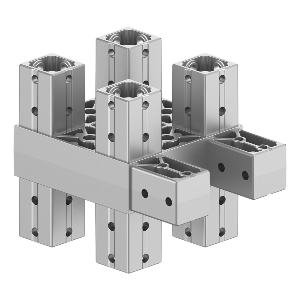120x120 mm Kesitli On Yollu T Kolon Konektör 1212ED10-1