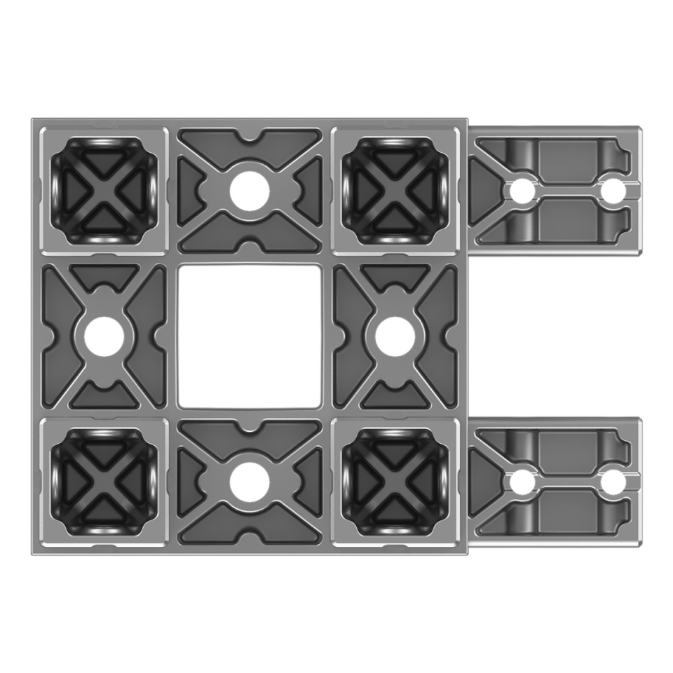 120x120 mm Kesitli On Yollu T Kolon Konektör 1212ED10-1