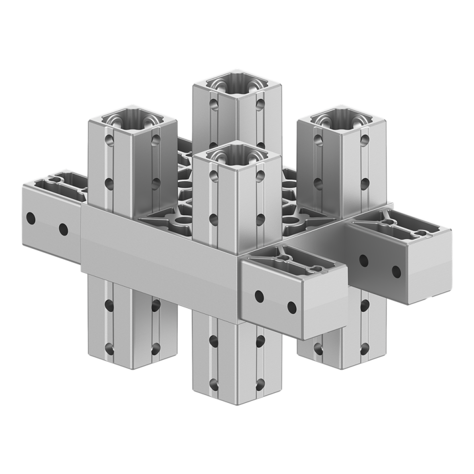 120x120 mm Kesitli On iki Yollu Kolon Yüzey Konektör 1212MD12-1
