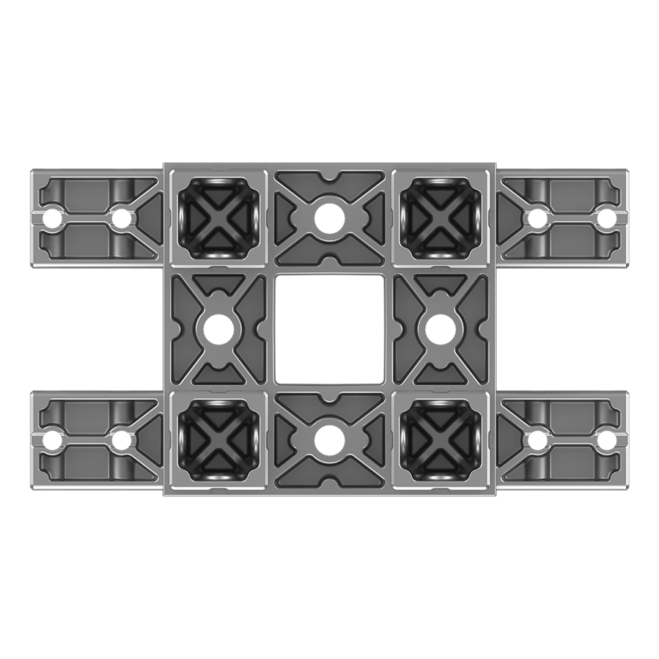 120x120 mm Kesitli On iki Yollu Kolon Yüzey Konektör 1212MD12-1