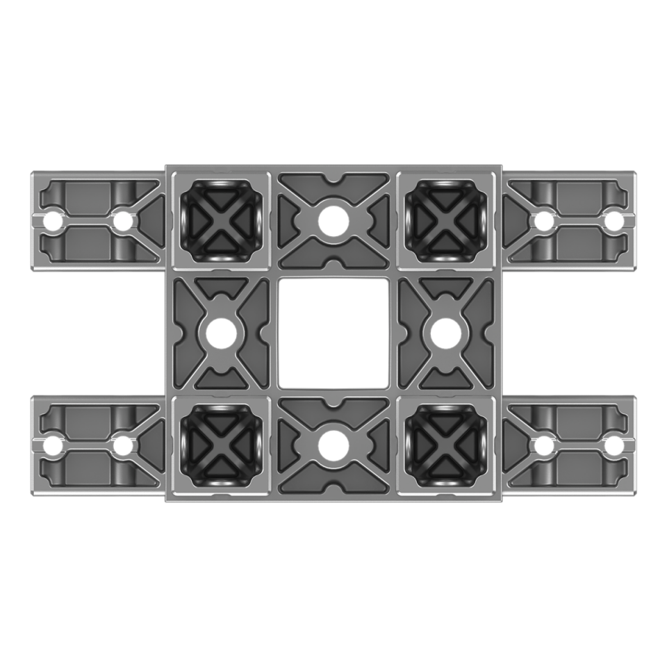 120x120 mm Kesitli On iki Yollu Kolon Yüzey Bağlantı Konnektörü 1212MD12-1