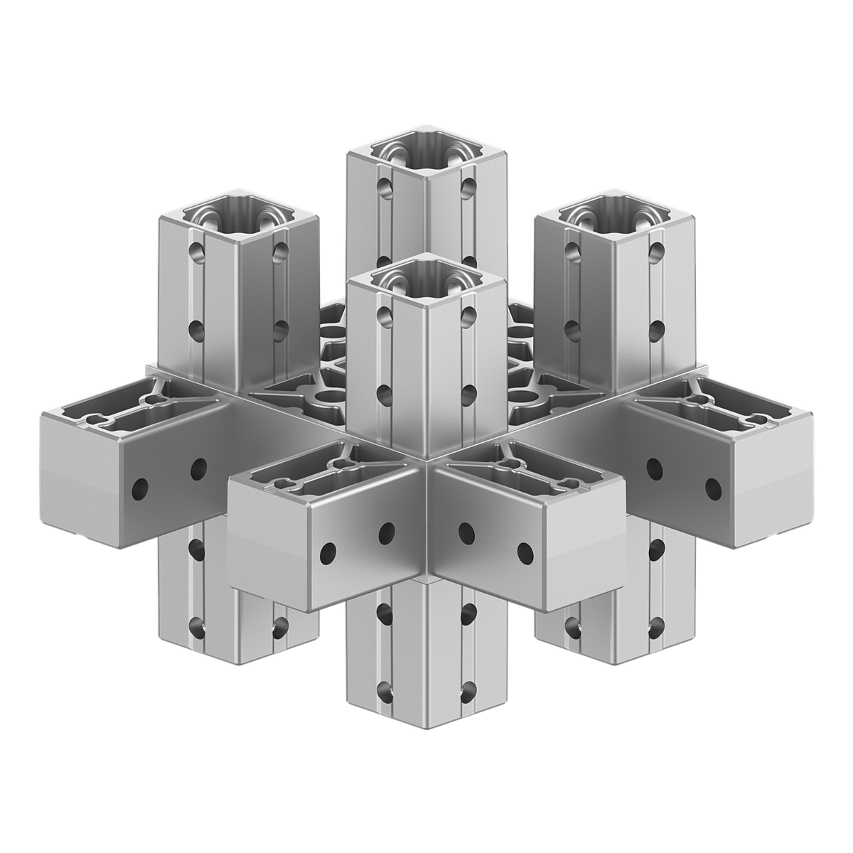 120x120 mm Kesitli On İki Yollu Kolon Kenar Bağlantı Konnektörü 1212ED12-1