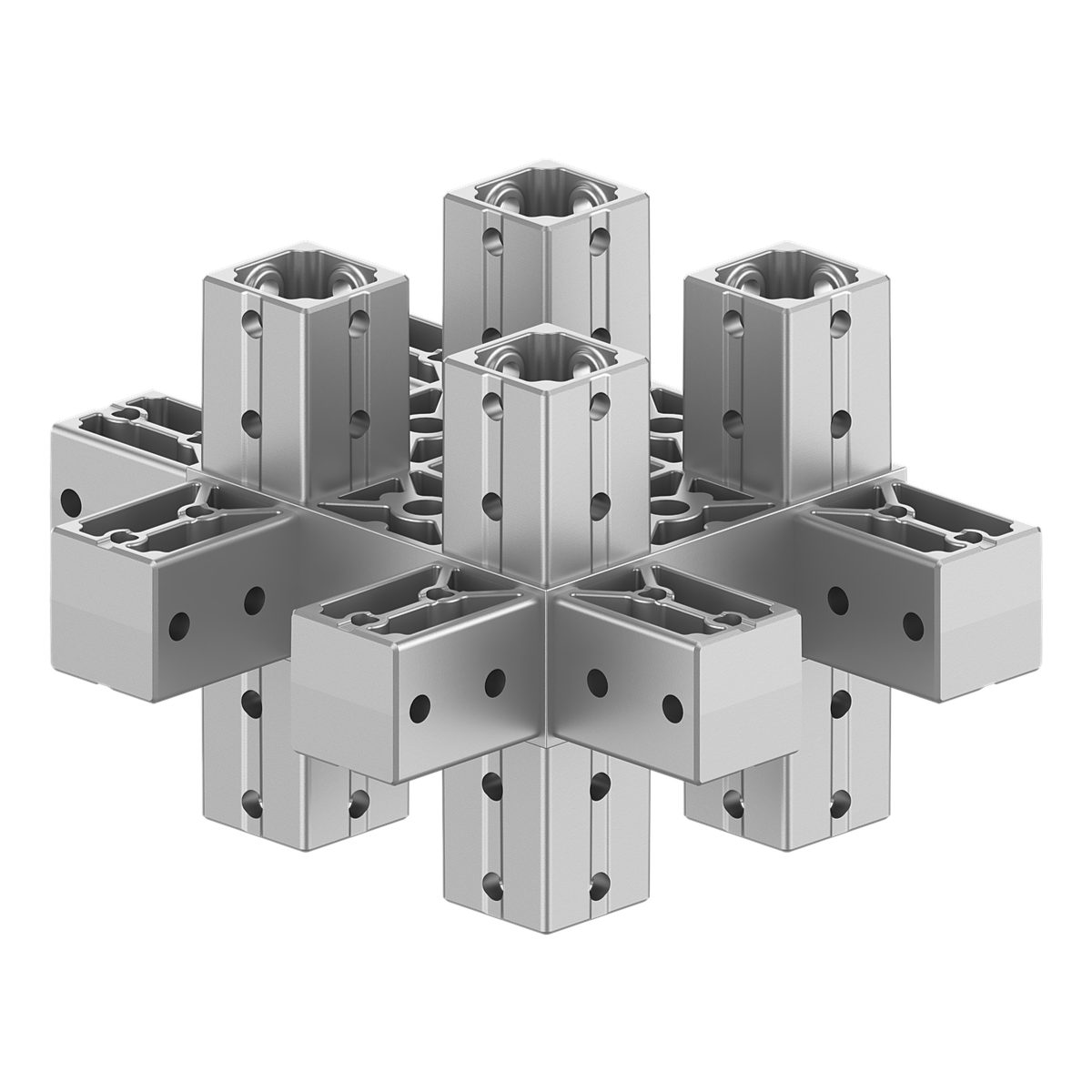 120x120 mm Kesitli On Dört Yollu Kolon Yüzey Konektör 1212ED14-1