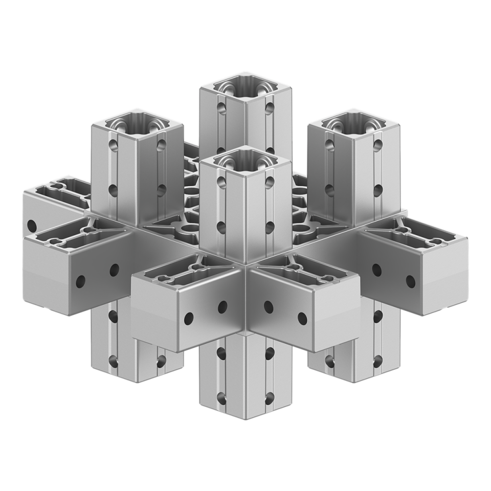 120x120 mm Kesitli On Dört Yollu Kolon Yüzey Bağlantı Konnektörü 1212ED14-1