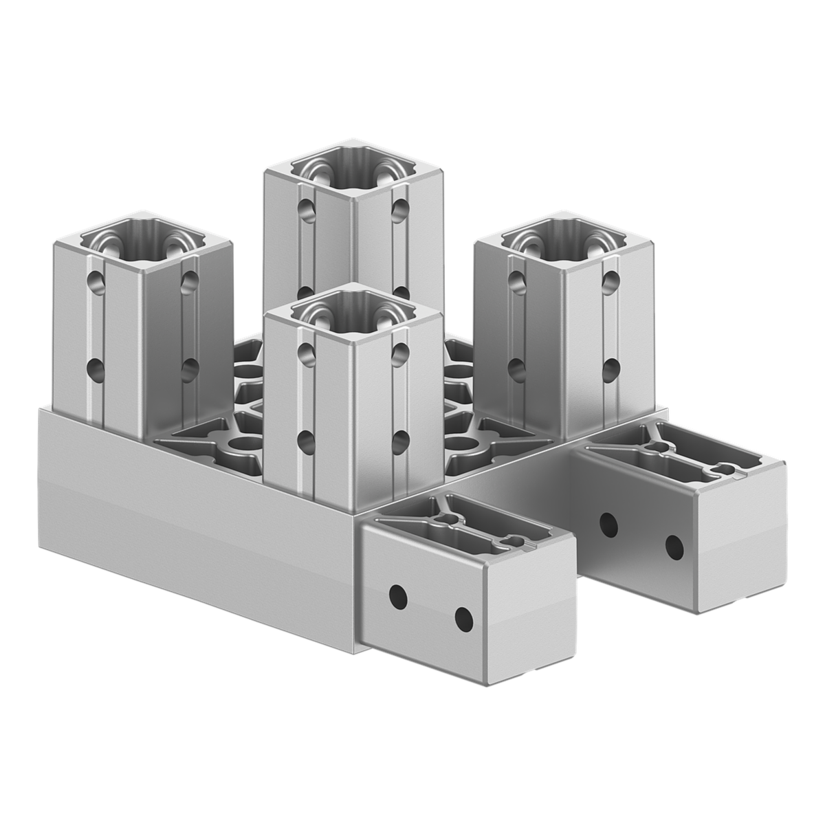 120x120 mm Kesitli Altı Yollu L Kolon Konektör 1212CR06-1