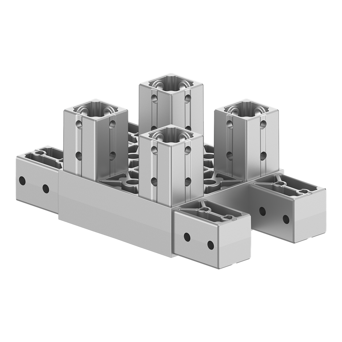 120x120 mm Kesitli Sekiz Yollu Kolon T Konektör 1212ED08-1