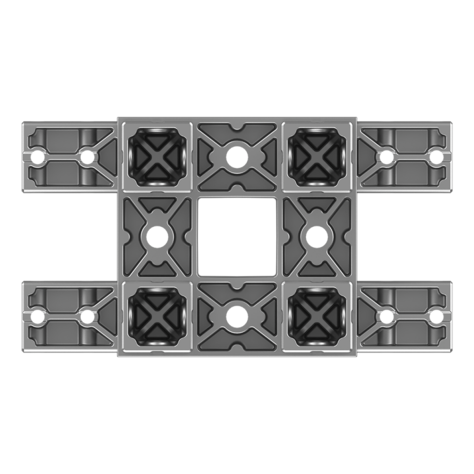 120x120 mm Kesitli Sekiz Yollu Kolon T Konektör 1212ED08-1