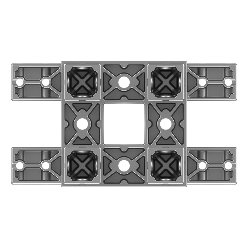 120x120 mm Kesitli Sekiz Yollu Kolon T Bağlantı Konnektörü 1212ED08-1