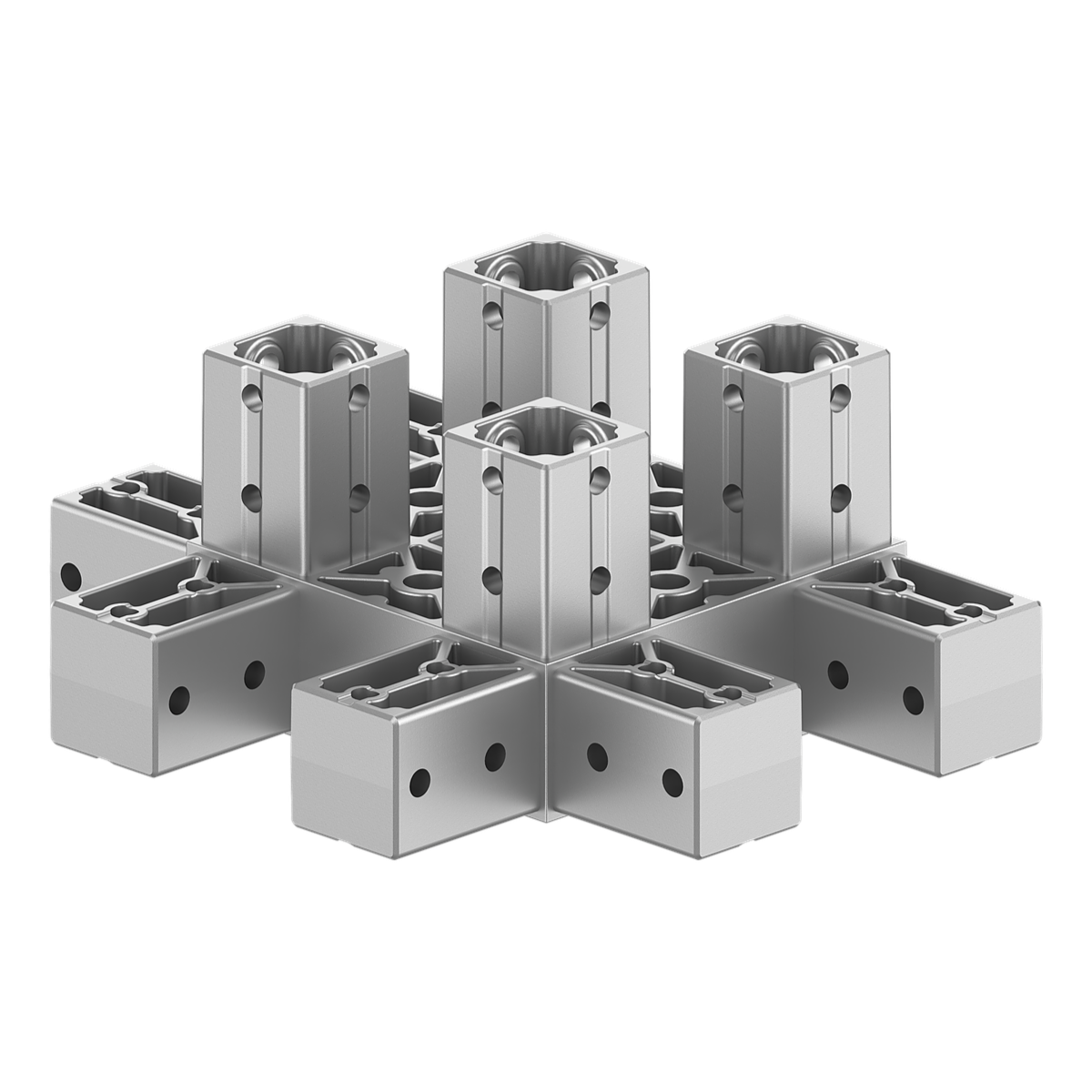 120x120 mm Kesitli On Yollu Kolon Kenar Konektör 1212ED10-2