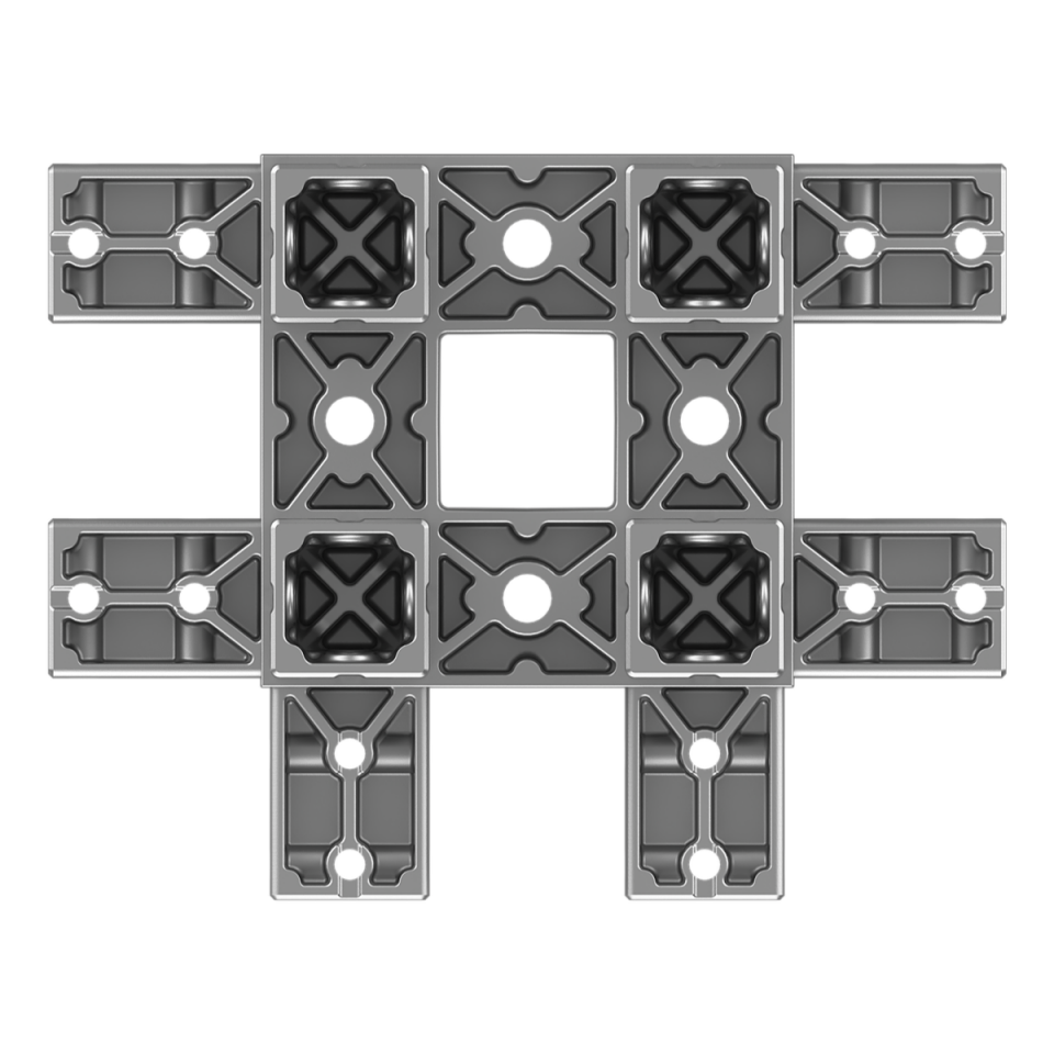 120x120 mm Kesitli On Yollu Kolon Kenar Bağlantı Konnektörü 1212ED10-2